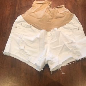 Jessica Simpson white maternity shorts - M